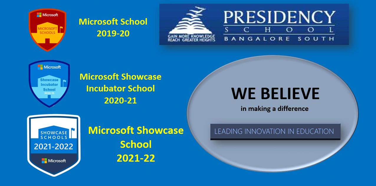 Presidency School Bangalore South- Award- Microsoft School