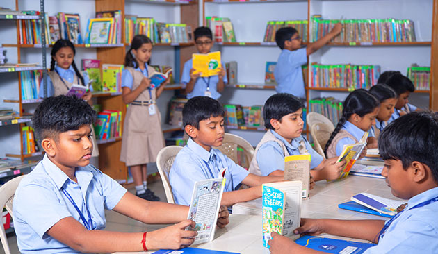 Library Facility- Presidency School Kasturi Nagar