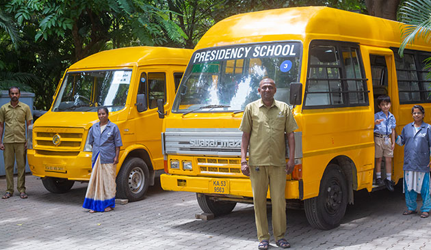 Transportation of Presidency Schools Nandini Layout Bangalore