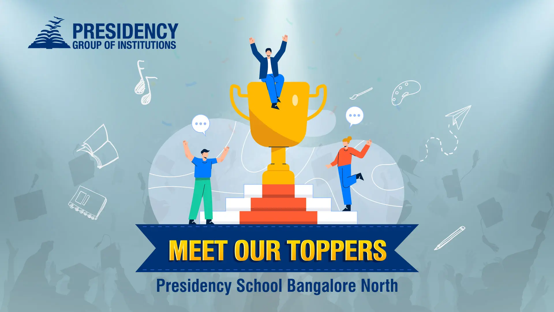 The school toppers of Predidency school Bangalore North