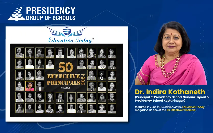 Dr. Indira Kothaneth featured in EducationToday Magazine -PSNLO