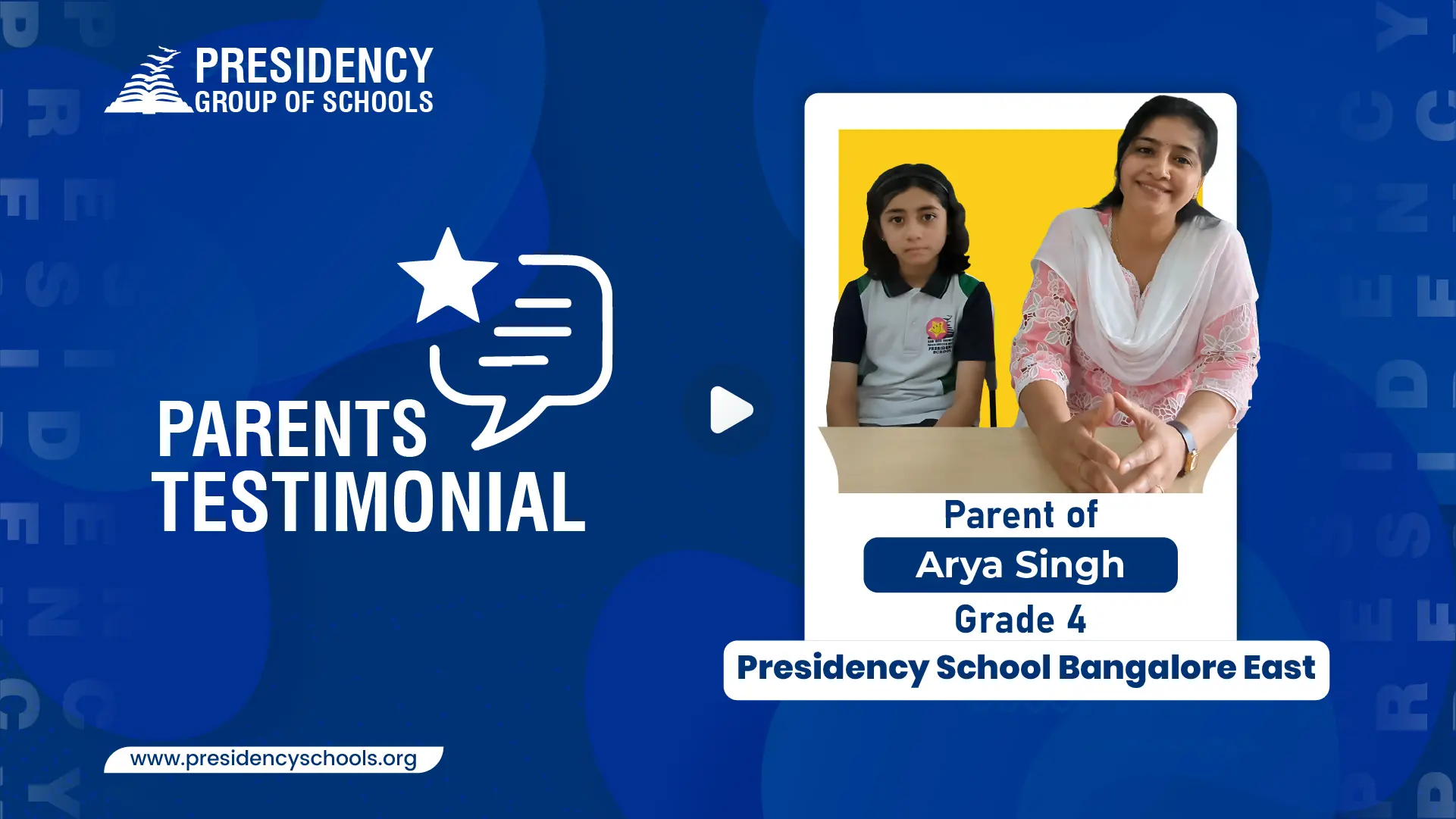Parent Testimonial - Ms. Shikha Singh – PSBE Mother of Arya Singh