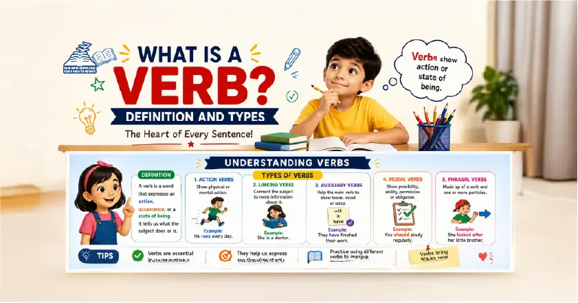 What Is a Verb? Definition, Types and examples -Presidency Group of Schools