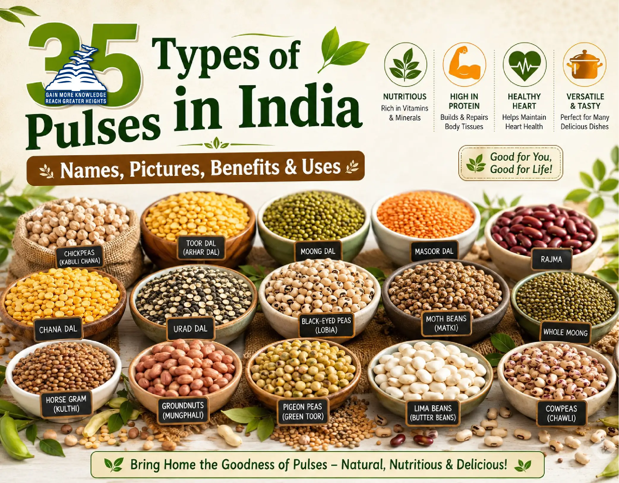 List of 35 Pulses in India with Pictures- Presidency Group of Schools