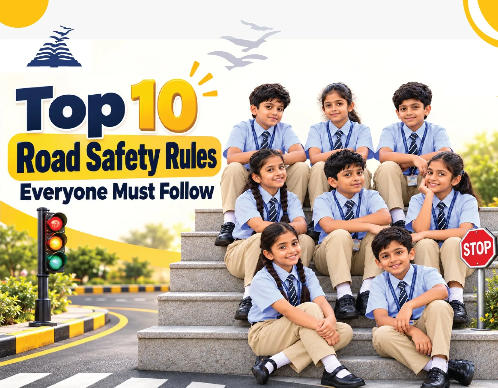 top 10 golden Road Safety Rules Everyone Must Follow- Presidency Group of Schools
